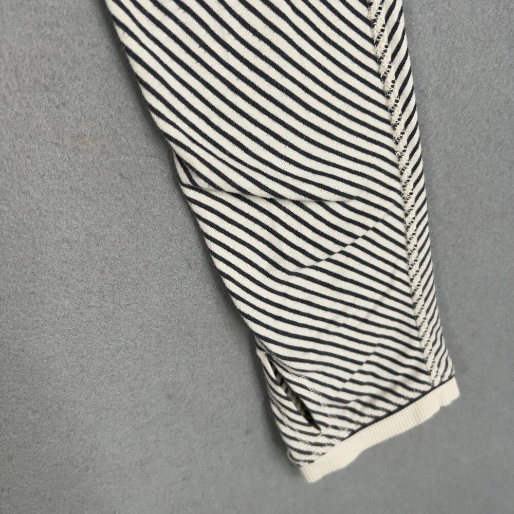 Lululemon Shirt Womens 6 Beige Stripe Full Tilt Long Sleeve Angel Wing - Picture 6 of 15